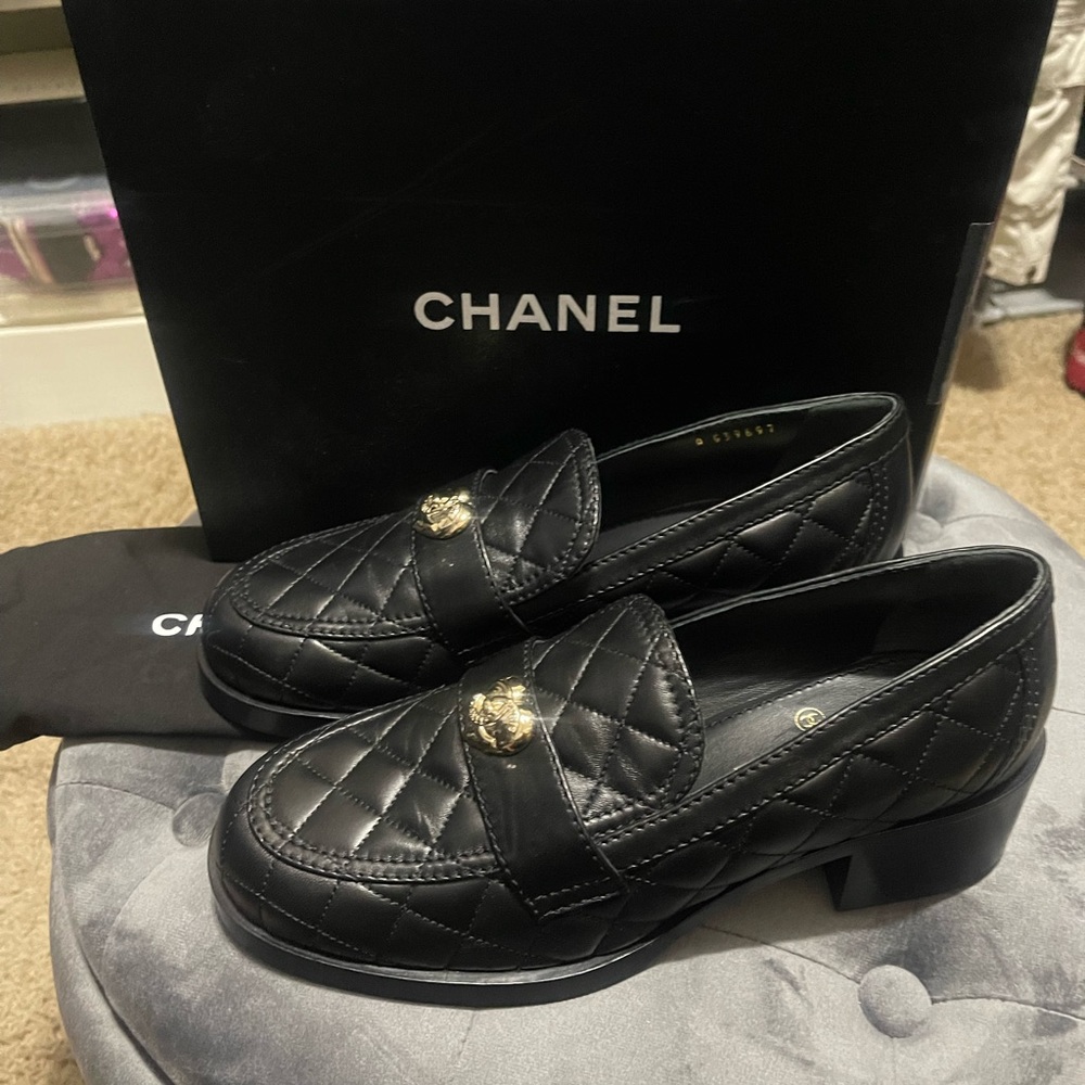 CHANEL Quilted Loafers